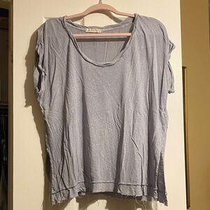 Free People Light Blue Muscle Tee